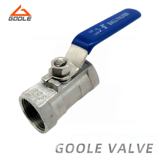 Stainless Steel Single Piece Threaded Ball Valve