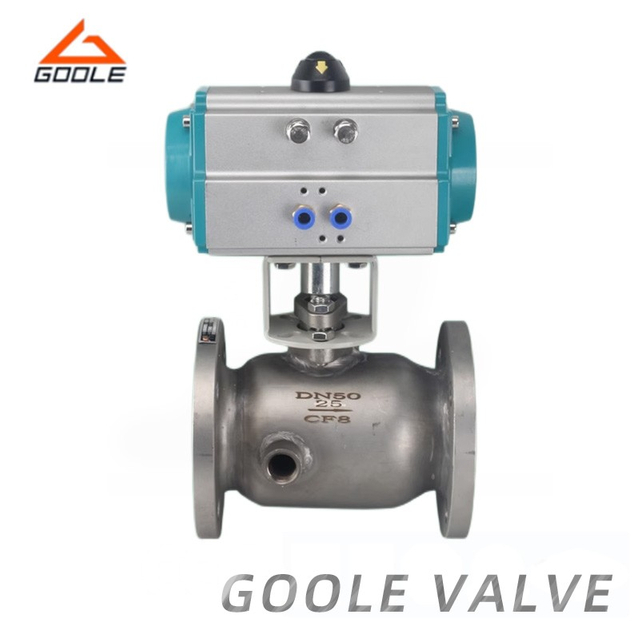 Pneumatic Integrated Body Flanged Ends Insulation Jacketed Ball Valve