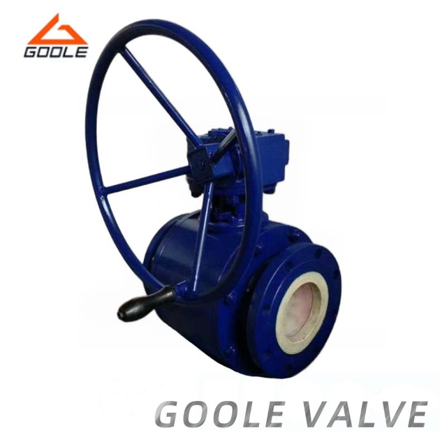 Gear Operated Three Pieces Ceramic Lined Floating Ball Valve
