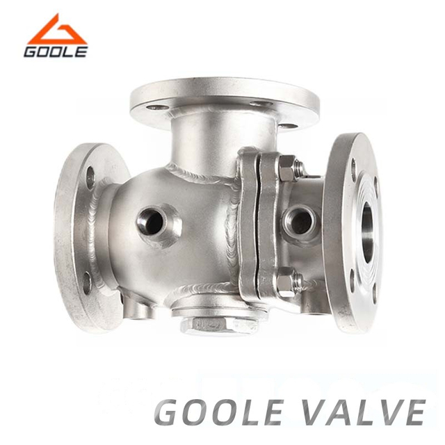 L Port Three Way Ball Valve with Steam Jacketed