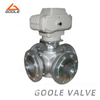Electric Forged Steel Four Way Floating Ball Valve
