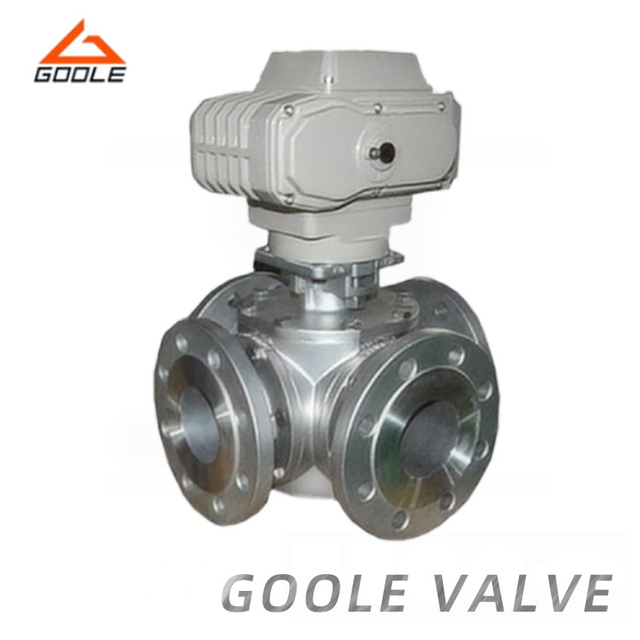 Electric Forged Steel Four Way Multi-Type Floating Ball Valve
