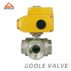 Electric Stainless Steel 1000wog Threaded 3-Way Ball Valve