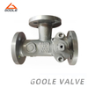 T Port Flanged Ends Combination Three Way Ball Valve