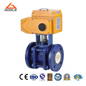 Electric Actuated 3PCS Ceramic Lined Floating Ball Valve