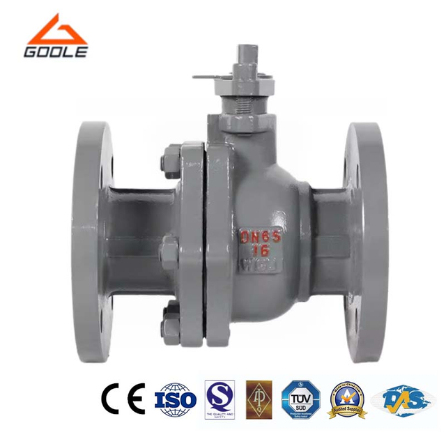 2PCS Cast Stainless Steel Flanged Ends Split Body Ball Valve