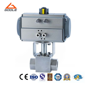 Pneumatic Actuated Threaded High Pressure Ends Ball Valve