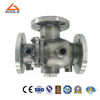 Jacketed L Port Three Way Floating Ball Valve