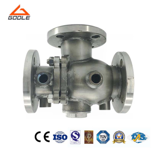 Jacketed L Port Three Way Floating Ball Valve