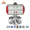 Pneumatic Forged Steel Threaded Three Way Ball Valve