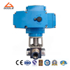 Electric Actuated Threaded High Pressure 3-Way Ball Valve 