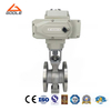 Electric Wafer Type Soft Seated V Port Segment Control Ball Valve