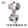 Pneumatic Actuated Forged Steel Flanged V Type Control Ball Valve