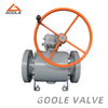 3PCS Gear Operated Actuated Cast Steel Ball Valve
