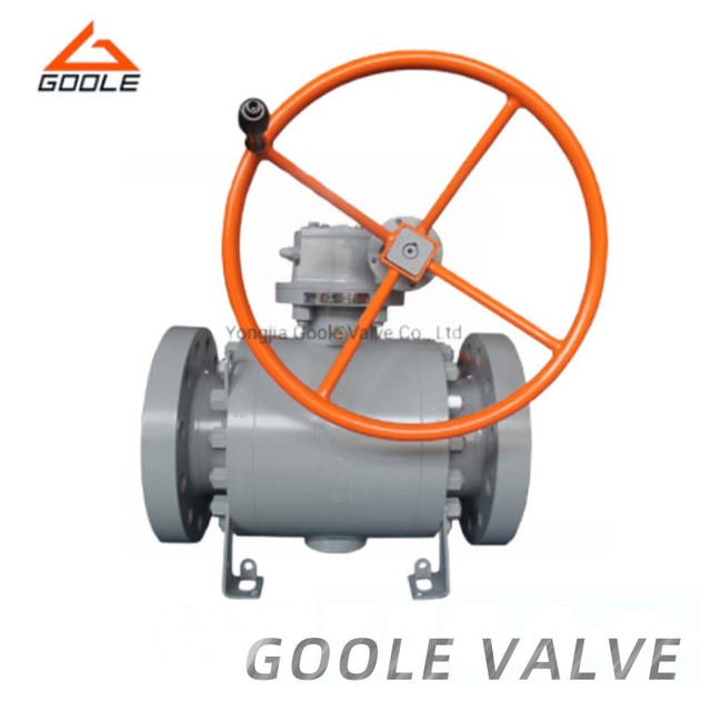 3PCS Gear Operated Actuated Cast Steel Ball Valve