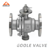 Cast Steel 2PCS Fixed High Platform Ball Valve