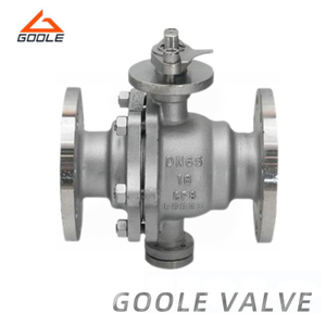 Cast Steel 2PCS Flanged Semi-Spherical Fixed High Platform Ball Valve