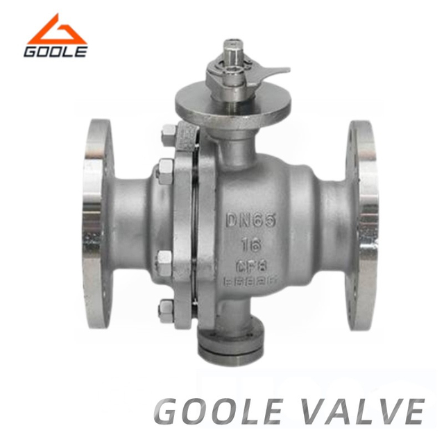 Cast Steel 2PCS Flanged Semi-Spherical Fixed High Platform Ball Valve