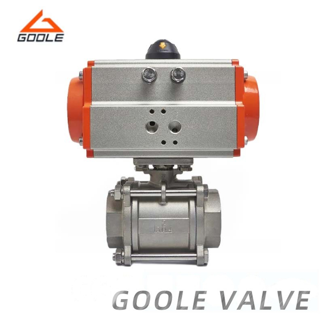 Pneumatic Forged Stainless Steel Threaded Ball Valve