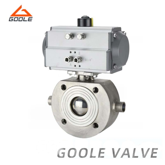 Pneumatic Short Type Jacketed Floating Ball Valve