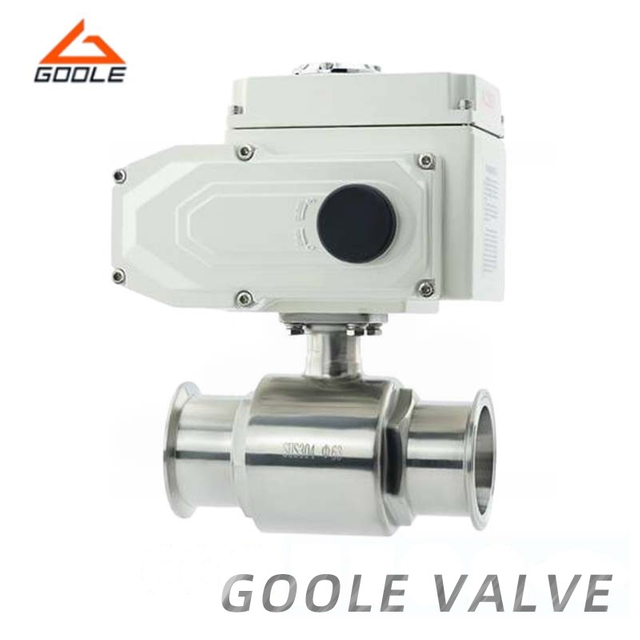 Electric One Piece Sanitary Quick Installation Ball Valve