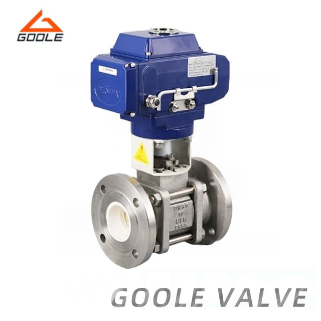 Electric 3PCS Ceramic Lined Floating Ball Valve