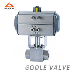 Pneumatic Actuated Threaded High Pressure Ends Ball Valve