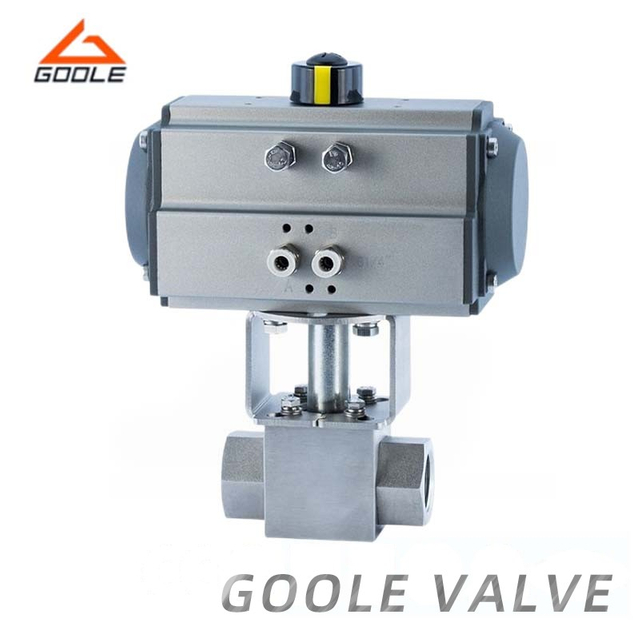 Pneumatic Threaded High Pressure Ends Ball Valve