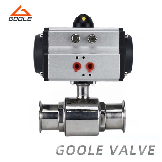 Pneumatic Sanitary Quick Installation Ball Valve