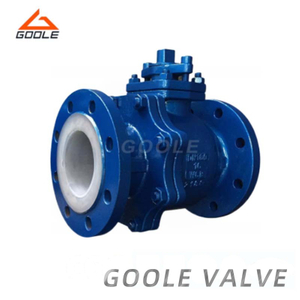 PTFE Flanged Ends 2PCS Floating Ball Valve