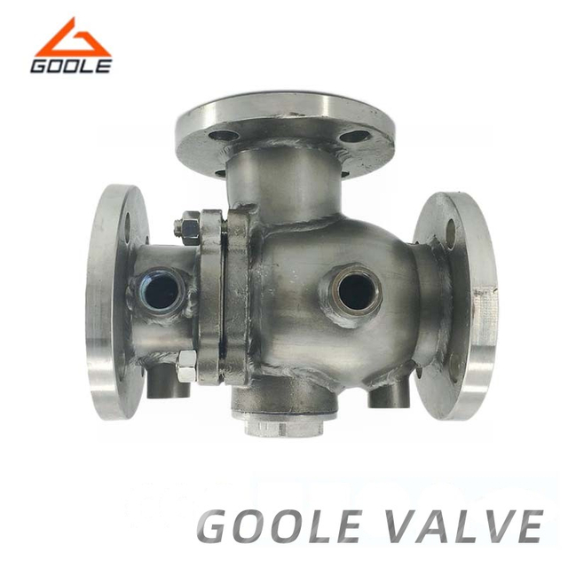 L Port Three Way Ball Valve with Steam Jacketed