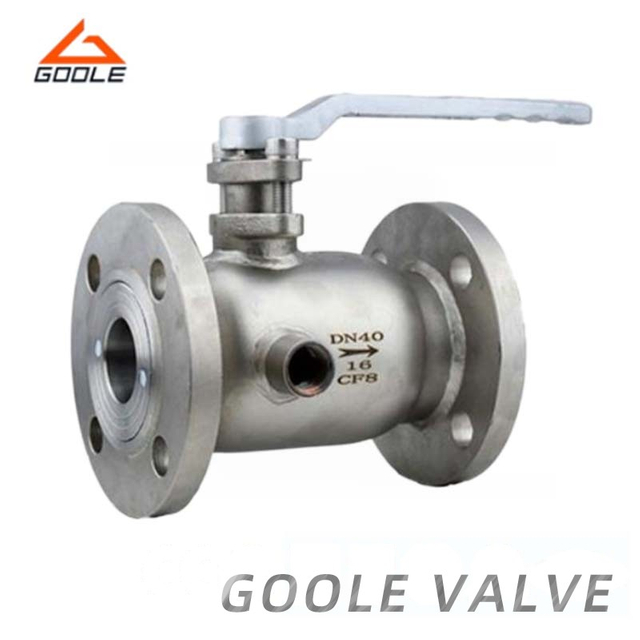 Lever Operated 1PC Full Jacketed Flanged Floating Ball Valve 