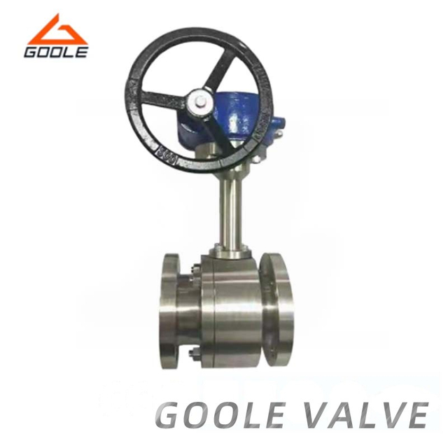Gear Operated Forged Steel Butt Welded Floating Ball Valve with Extended Lever