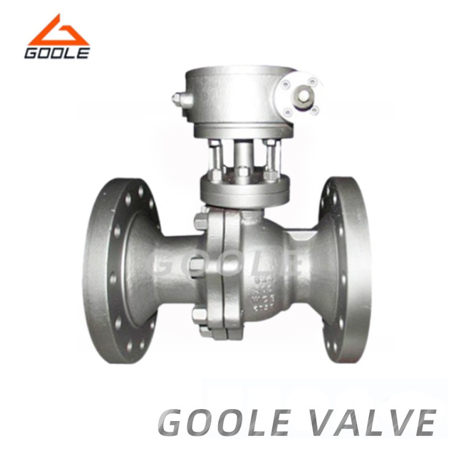2PCS Cast Steel Split Body Flanged Floating Ball Valve