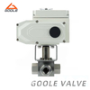Electric Threaded High Pressure 3-Way Ball Valve 