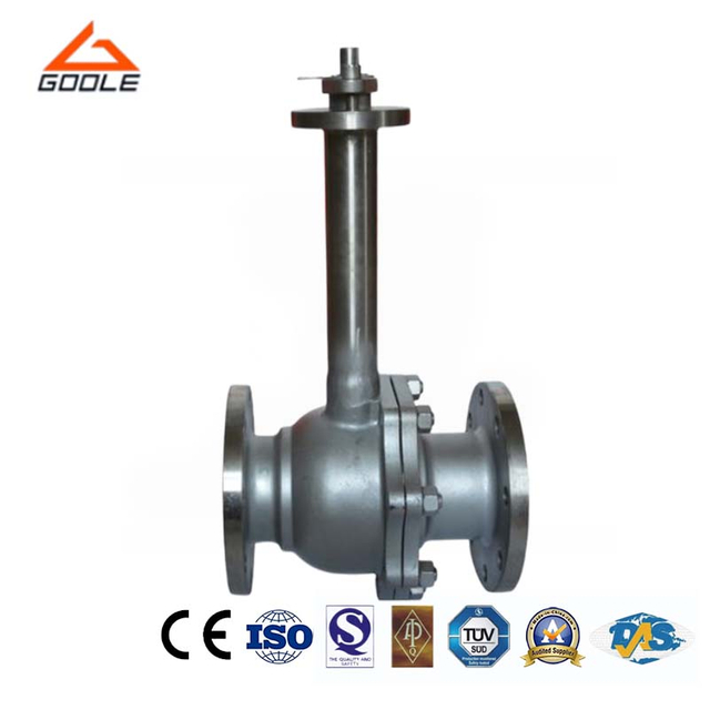 2PCS Forged Steel Flanged Extended Stem Cryogenic Ball Valve