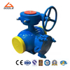 Gear Operated Fully Welded Strainer Ball Valve with Inner Strainer