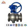 2PCS Forged Steel Full Bore Flange Eccentric Semi-Spherical Ball Valve