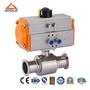 Pneumatic 1PC Sanitary Quick Installation Ball Valve