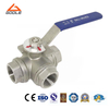 Forged Steel 1000wog 3 Way Threaded Ball Valve