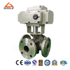 Electric Actuated Forged Stainless Steel Four Way Floating Ball Valve