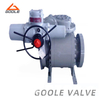 3PCS Electric Actuated Forged Steel Trunnion Ball Valve