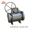 3 PCS Forged Steel Gear Operated Actuated Ball Valve
