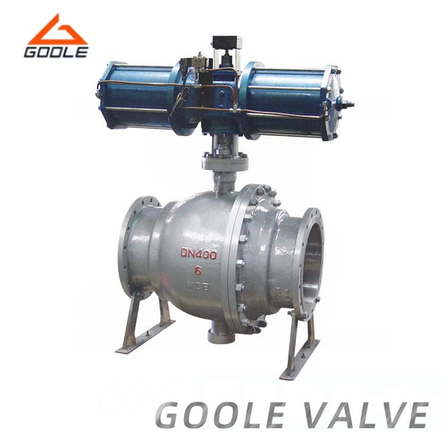 Pneumatic Actuated High Pressure Side Entry Trunnion Ball Valve