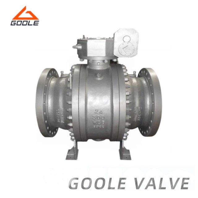 150lb 3 PCS Cast Steel Trunnion Mounted Ball Valve