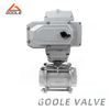 Electric Three Pieces Socket Welded Threaded Ball Valve