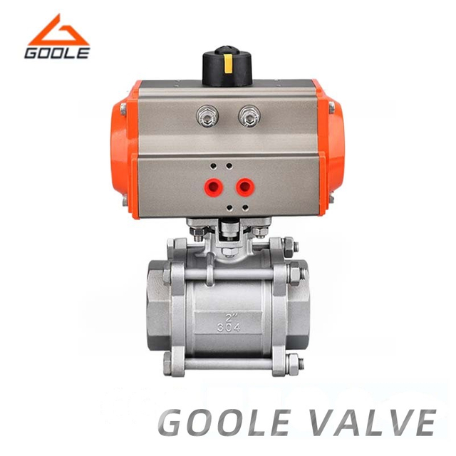 Pneumatic Forged Stainless Steel Threaded Ball Valve