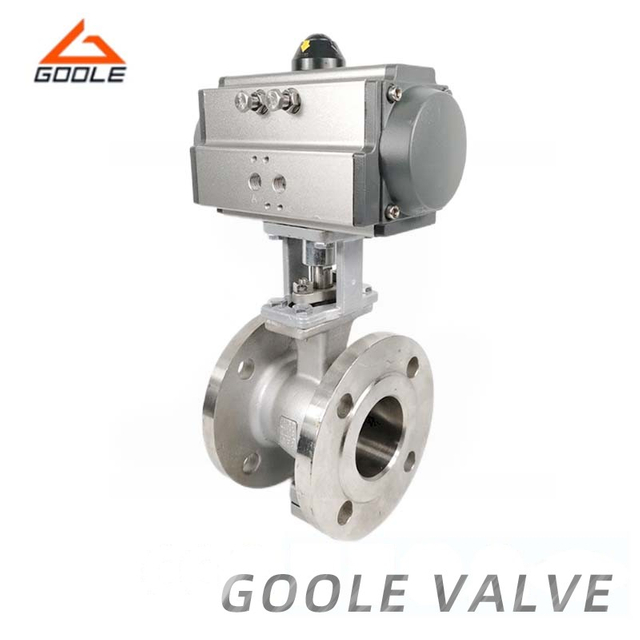 Pneumatic Forged Steel Flanged V Type Control Ball Valve