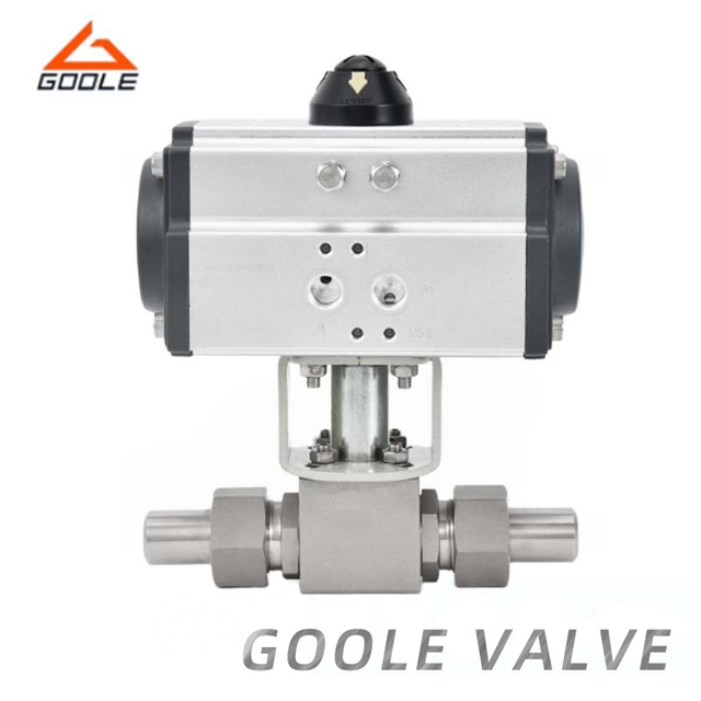 Pneumatic Actuated High Pressure Welded Ball Valve