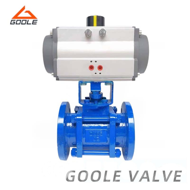 Pneumatic Actuated Three Pieces Ceramic Lined Floating Ball Valve